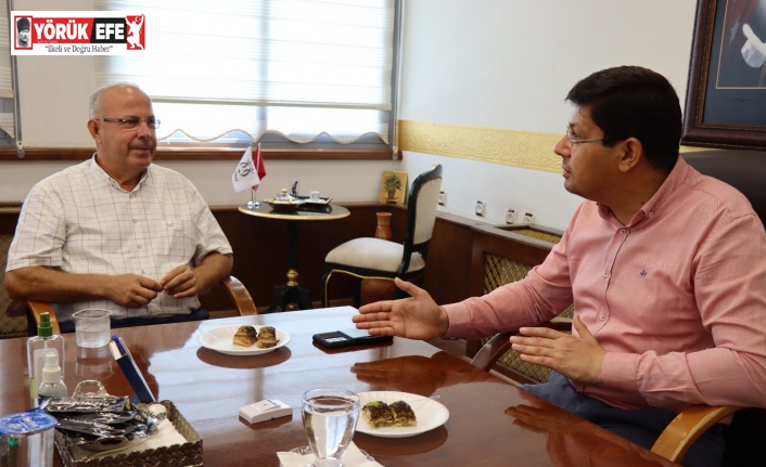 Sendika Başkanı Yaman’dan Başkan Özcan’a ’teşekkür’ ziyareti