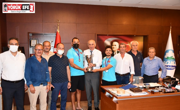 Başkan Tuncel, Söke’nin Türkiye ikincisi balık avı takımını ağırladı