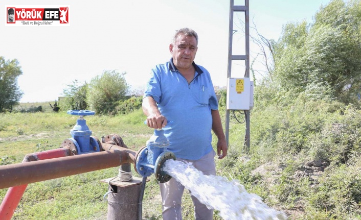 Büyükşehir bir dokunuşla, bin dönüm arazinin sulanmasını sağladı