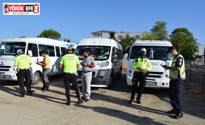 Çine’de okul servis araçlarına sıkı denetim