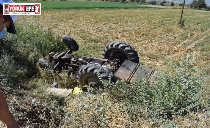 Çine’de traktör kazası: 1 yaralı
