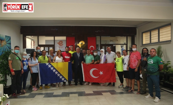 Efeler’in tırmanma duvarına yabancı misafir