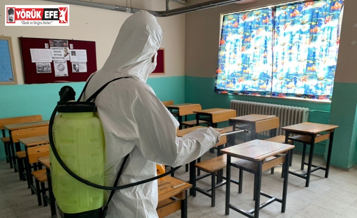 Germencik’te okullar dezenfekte edildi