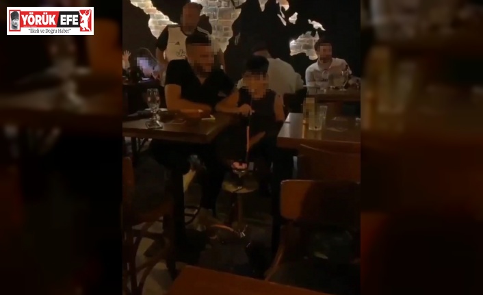 Küçük yaştaki çocuğa hem alkol hem nargile içirdiler