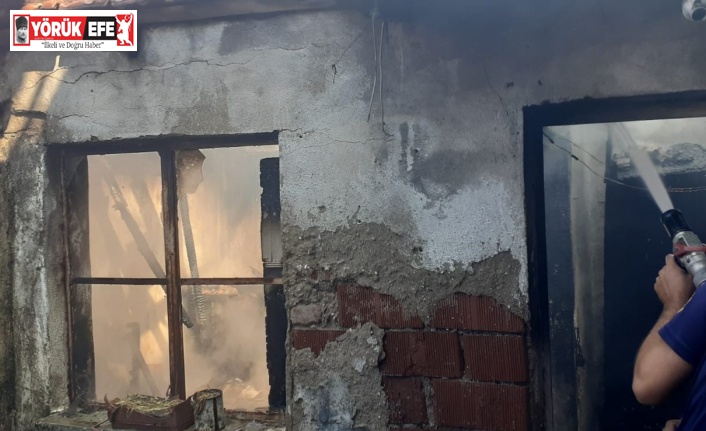 Metruk evde çıkan yangın panikletti