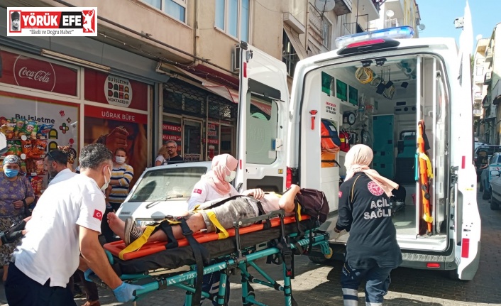 Motosiklet ile otomobilin karıştığı kazada 1 kişi yaralandı