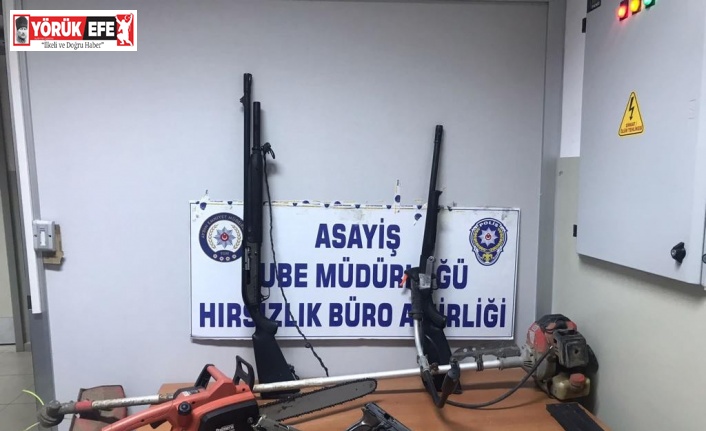 Operasyonla yakalanan azılı hırsızın evinden cephanelik çıktı