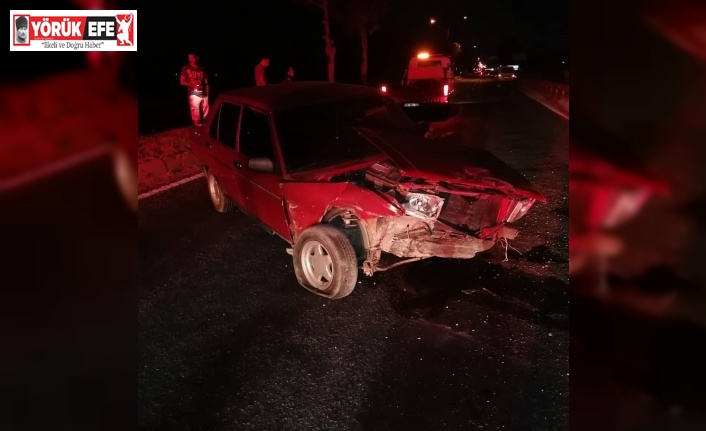 Takla atan otomobilden yaralı kurtuldu