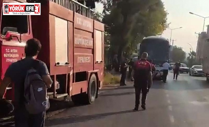 Yolcu otobüsü otomobil ile çarpıştı