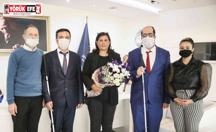 Altı Nokta Körler Derneği,  Başkan Çerçioğlu ile bir araya geldi