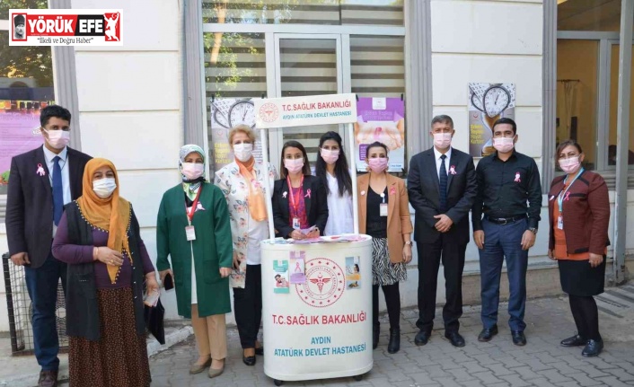 Aydın Atatürk Devlet Hastanesi’nde meme kanserine dikkat çekildi