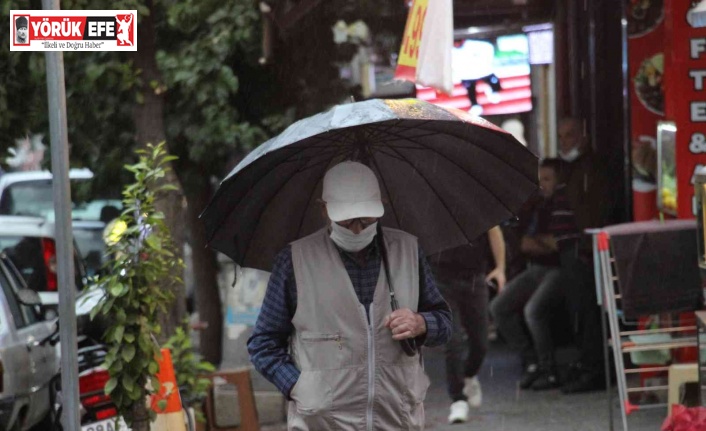 Aydın’da beklenen sağanak yağış başladı