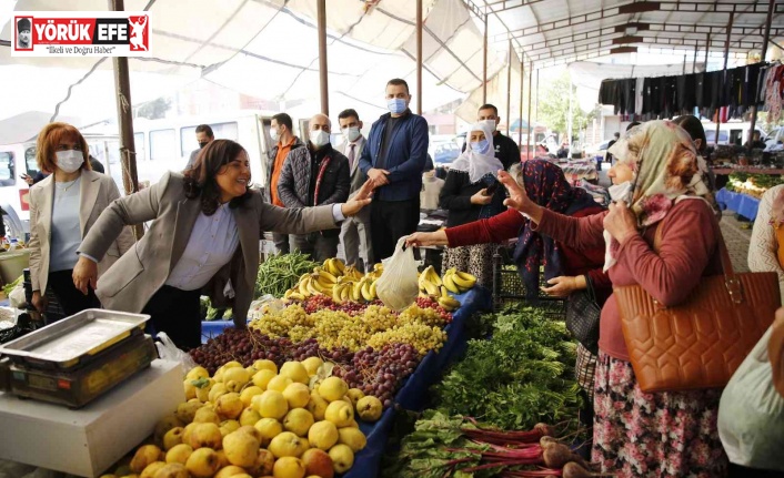 Başkan Çerçioğlu, semt pazarında vatandaşlarla bir araya geldi