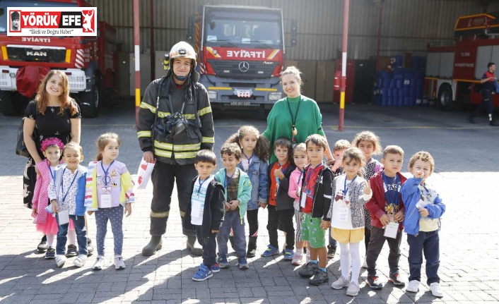 Büyükşehir İtfaiyesi, minikleri ağırladı