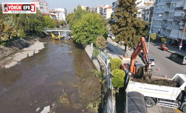 Efeler Belediyesi Tabakhane Deresi’ni temizliyor