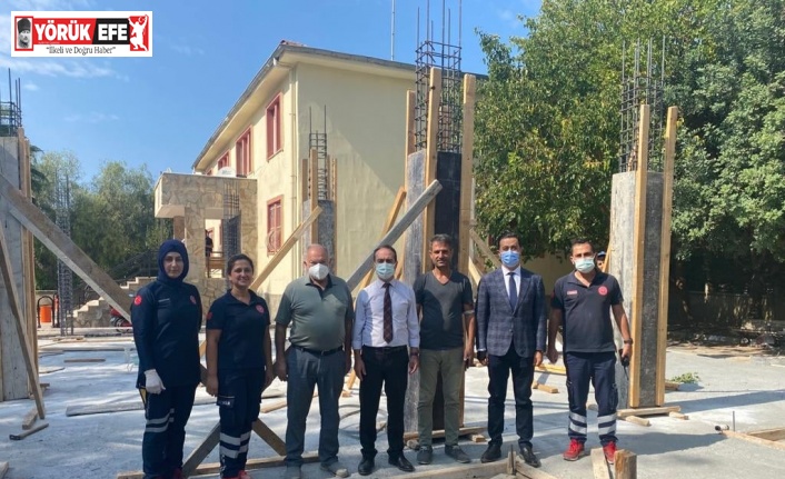 İl Sağlık Müdürü Açıkgöz, 112 istasyonu inşaatını inceledi