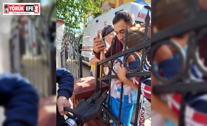 Koluna saplanan demirle hastaneye kaldırıldı