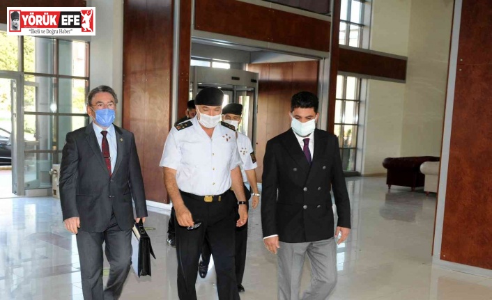 Korgeneral Çitil, Rektör Aldemir ile görüştü