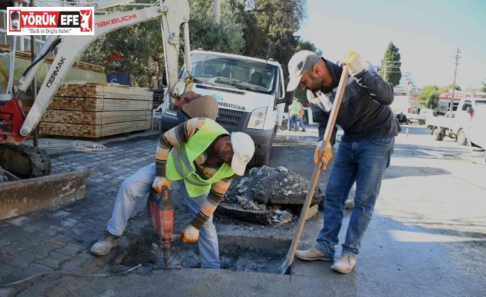 Kuşadası Belediyesi su baskınlarına karşı önlem almaya devam ediyor