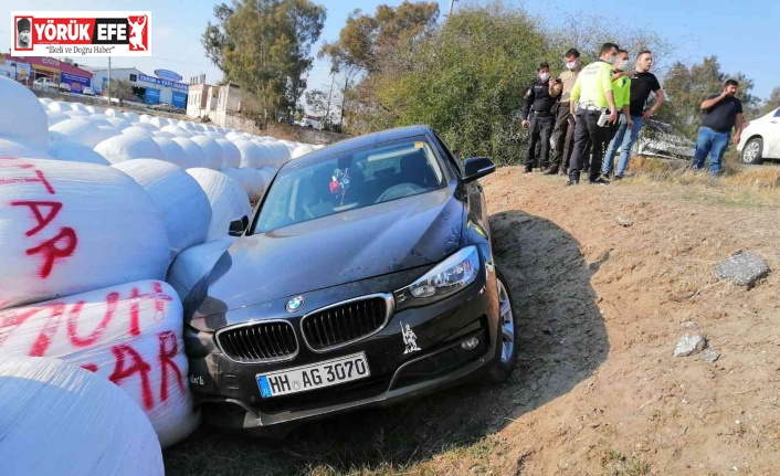 Lüks otomobil şarampole uçtu: 1 yaralı
