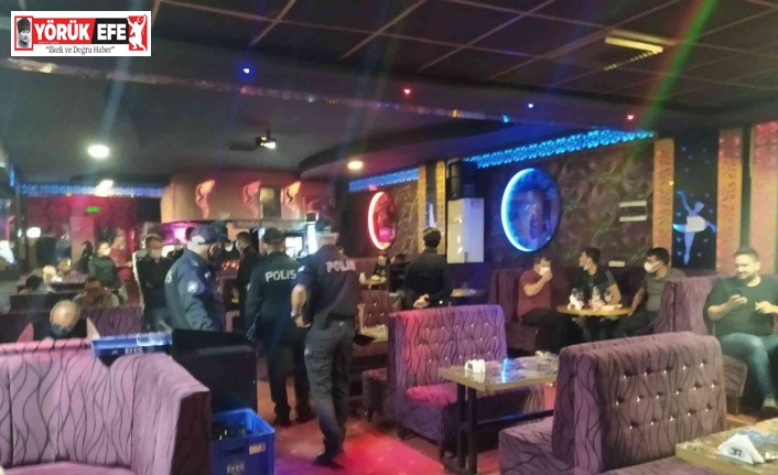 Nazilli barlar sokağında denetim