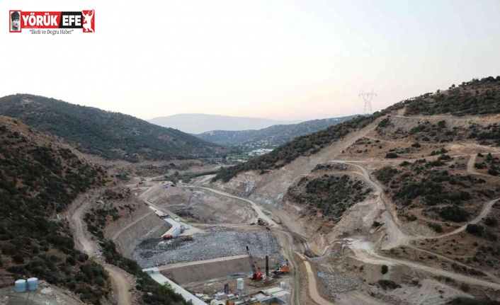 Sarıçay Barajı’nda inşaat çalışmaları sürüyor