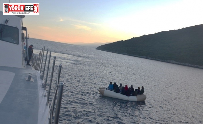 Aydın’da 13 düzensiz göçmen kurtarıldı
