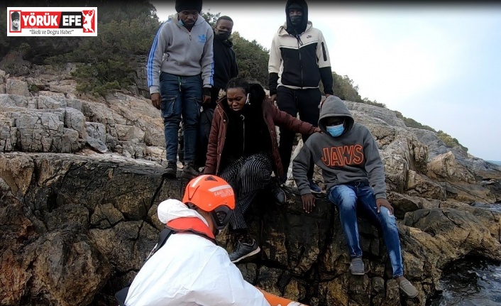 Aydın’da 17 düzensiz göçmen kurtarıldı