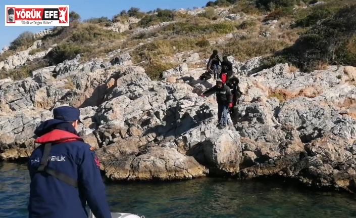 Aydın’da 4 düzensiz göçmen kurtarıldı