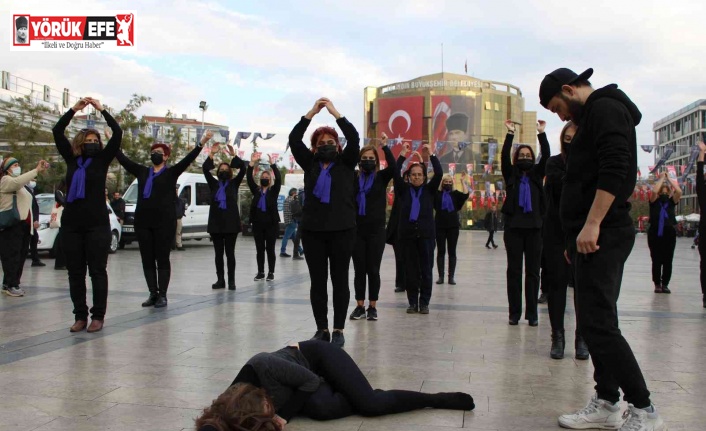 Aydın’da kadınlar şiddete karşı dans etti