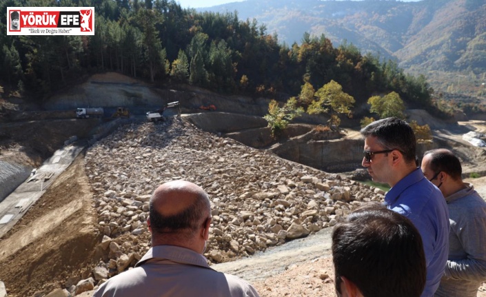 Aydın’da yapımı devam eden göletlerde incelemelerde bulunuldu