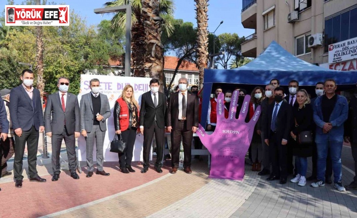 Başkan Özcan kadına yönelik şiddete ‘hayır’ dedi