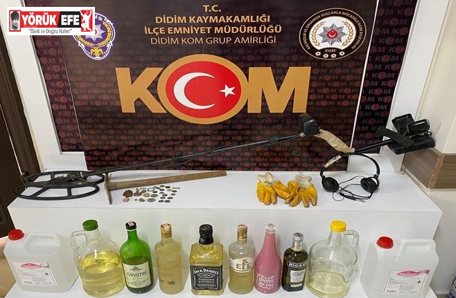 Define ararken suçüstü yakalandı