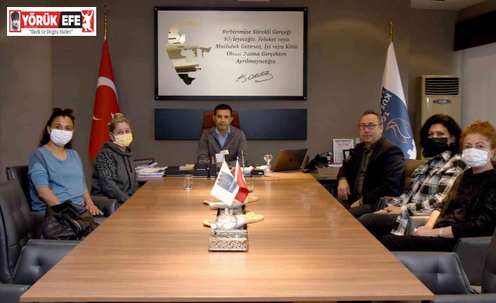 Meksika’daki kazada yaşamını yitiren Arzu’nun annesi, Başkan Günel ile bir araya geldi