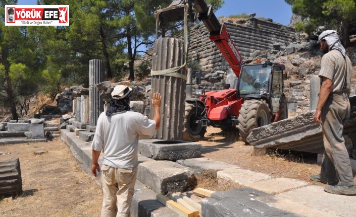Priene antik kentinde 2021 yılı kazı çalışmaları sona erdi
