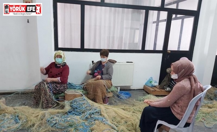 Söke’de balık ağı örme kursları yoğun talep görüyor