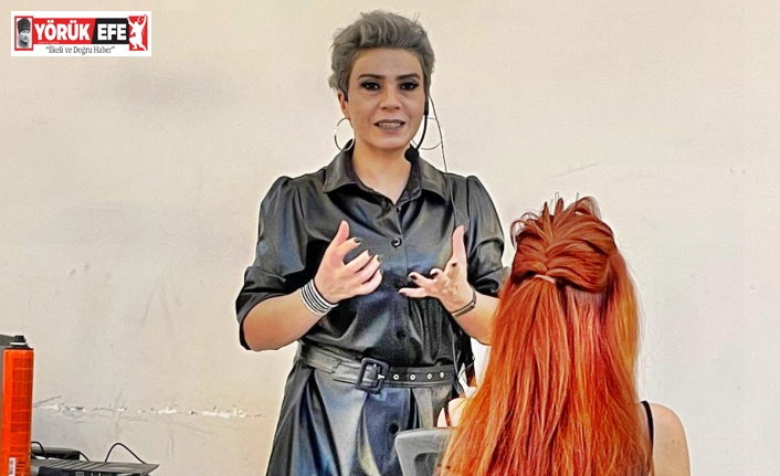 Söke’de berber ve kuaförlere uzmanlarından eğitim