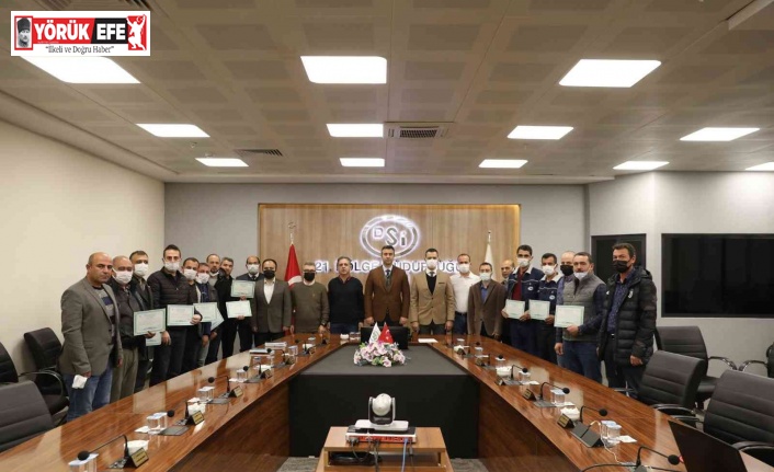 Afetlerde görev alan DSİ personeli teşekkür belgesi ile onurlandırıldı