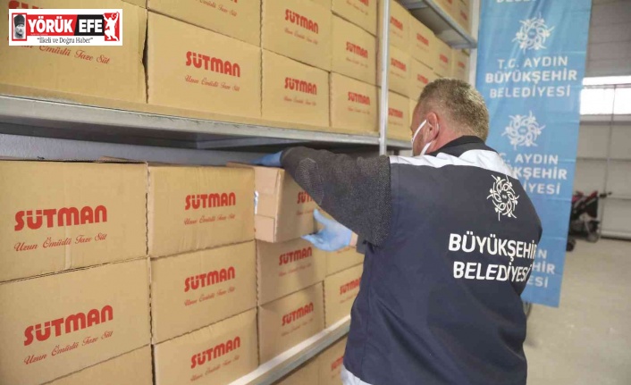 Aydın Büyükşehir ücretsiz süt dağıtımına başladı