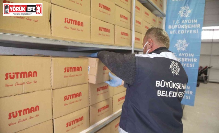 Aydın Büyükşehir ücretsiz süt dağıtımına başladı