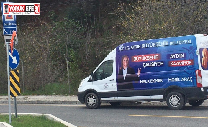 Aydın Büyükşehir’in Halk Ekmek aracına saldırı
