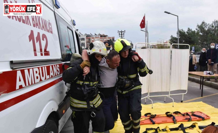 Aydın’daki tatbikat gerçeğini aratmadı