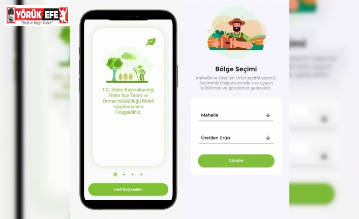 Aydınlı çiftçilere mobil uygulama