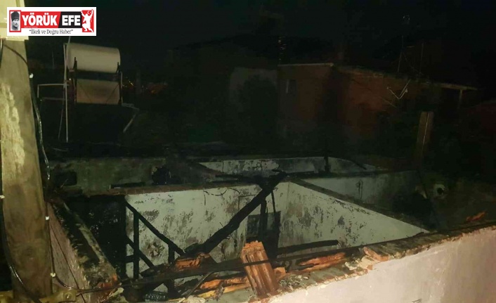 İncirliova’da ev yangını