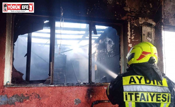 Nazilli’de ev yangını