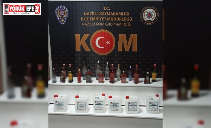 Nazilli’de sahte içki operasyonunda 1 kişi tutuklandı
