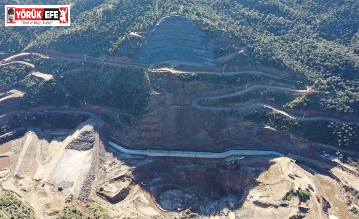 Sarıçay Barajı’nda çalışmalar aralıksız devam ediyor