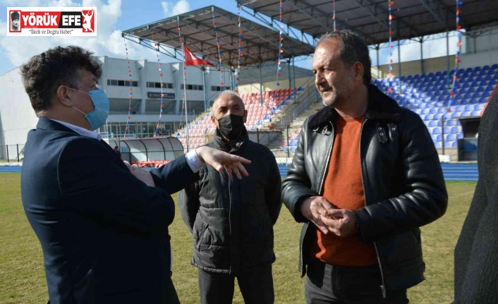 Söke Şehir Stadı zemini incelendi