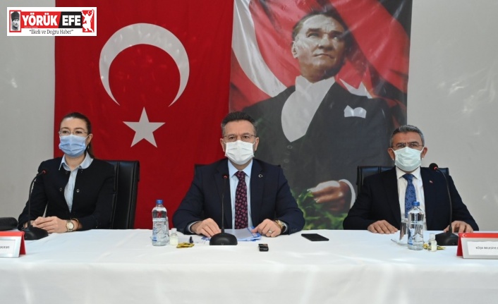 Vali Aksoy, Köşklü muhtarlar ile bir araya geldi