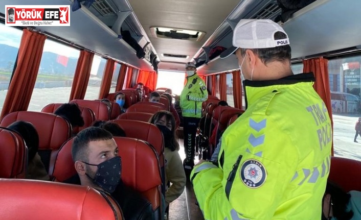 Yeni yıl öncesi otogarda denetimler sürüyor